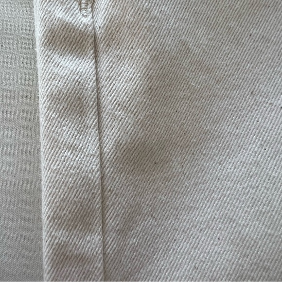 Triarchy High Rise Wide Leg Jeans in Off White - Picture 16 of 16